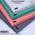 PACK OF 4 (Smokey Stripe+Vivid Green+Rose Blush+Smokey Grey)