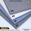 PACK OF 4 (Grey Original+White Original+Celestial Blue+Charcoal Special)