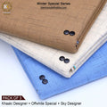 PACK OF 3 (KHAAKI DESIGNER+OFF-WHITE SPECIAL+SKY DESIGNER)