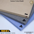 PACK OF 3 (Beige God+Charcoal Special+Fresh Blue)