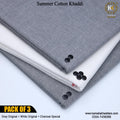 PACK OF 3 (Grey Original+White Original+Charcoal Special)