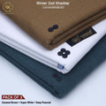 PACK OF 3 (CARAMEL BROWN+SUPER WHITE+DEEP PEACOCK)