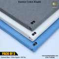 PACK OF 3 (Charcoal Blaze+White Original+Self Sky)